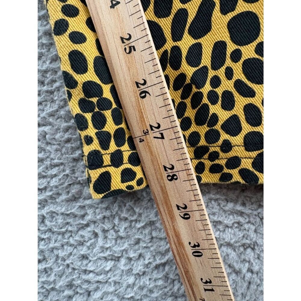 Holiday Emma Mulholland Kokomo Pants Yellow Black Leopard Spot Cotton Size S - Picture 9 of 13